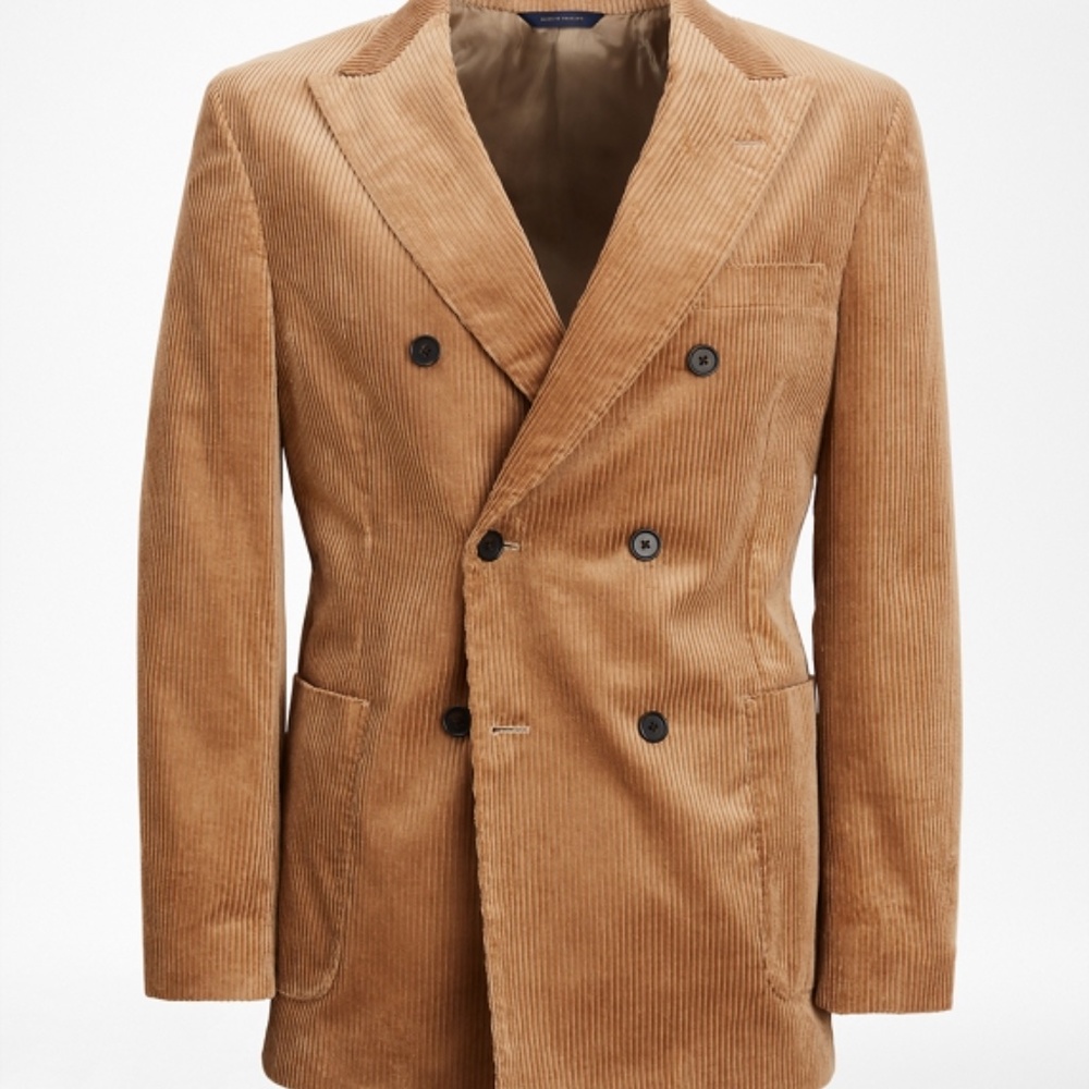 Brooks Brothers Corduroy Double Breasted Blazer